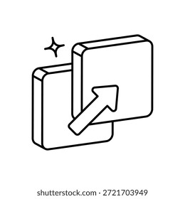 Meeting Screen Share Icon vector stock illustration