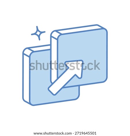 Meeting Screen Share Icon vector stock illustration