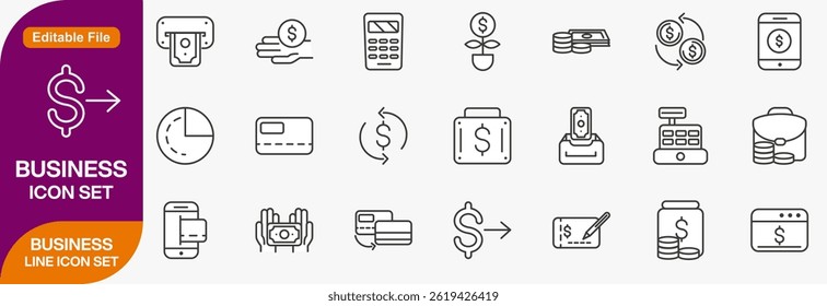Meeting set of web icons in line style. Live webinar icons for web and mobile app. Containing conference, business meeting, classroom, team, interview, conference, work, discussion and more