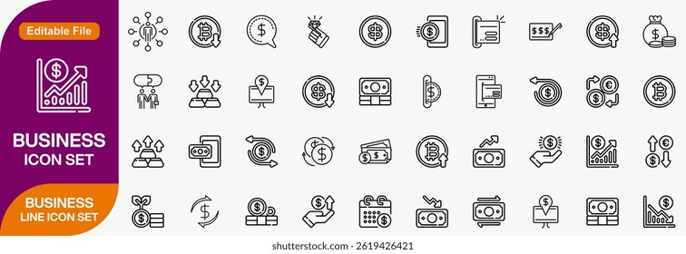 Meeting set of web icons in line style. Live webinar icons for web and mobile app. Containing conference, business meeting, classroom, team, interview, conference, work, discussion and more