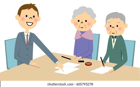 Meeting, signing a contract
