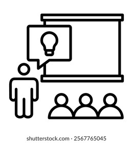 Meeting Solution Icon Element For Design