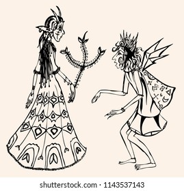 Meeting of two fairytale creatures