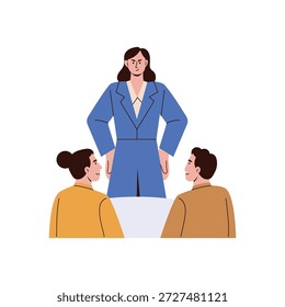 ilustração do conceito de vetor de reunião. Arquivo EPS 