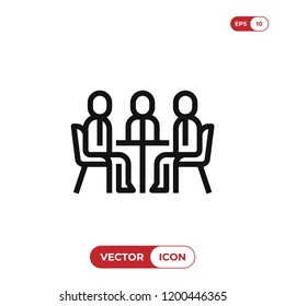 Meeting vector icon