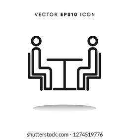 Meeting vector icon