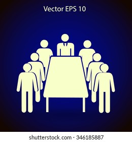 meeting vector icon