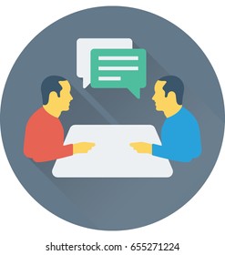 Meeting Vector Icon 