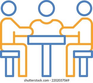 Meeting vector icon. Can be used for printing, mobile and web applications.