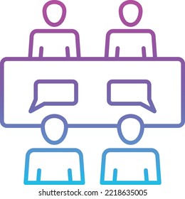 Icono vector de reunión. Se puede usar para imprimir, móviles y aplicaciones web.