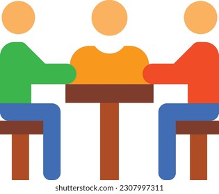 Meeting vector icon. Can be used for printing, mobile and web applications.