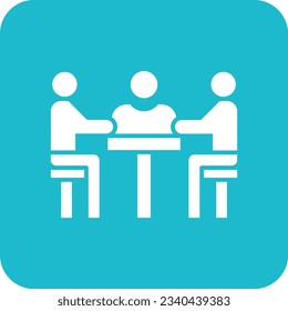 Meeting vector icon. Can be used for printing, mobile and web applications.