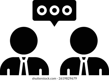Meeting vector icon. Can be used for printing, mobile and web applications.