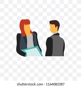 Meeting vector icon isolated on transparent background, Meeting logo concept