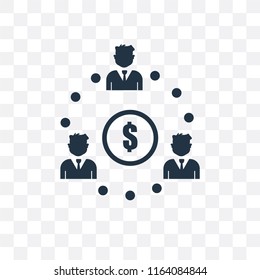 Meeting vector icon isolated on transparent background, Meeting logo concept
