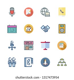 meeting vector icon set