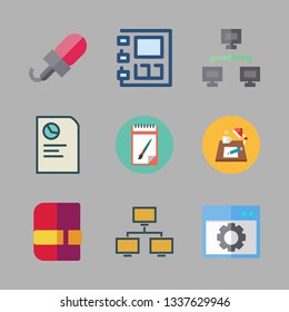 meeting vector icon set
