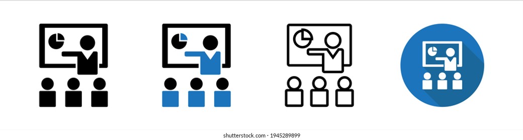 Meeting vector icon symbol design