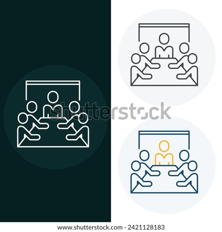 Meeting Vector Illustration Icon Design