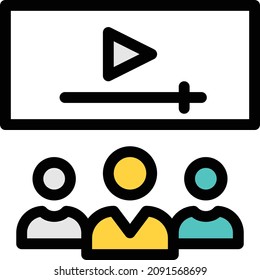meeting vector illustration isolated on a transparent background . color vector icons for concept or web graphics.