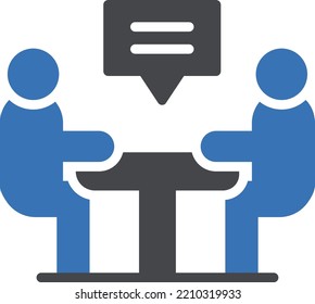 ilustración de Vector de reunión sobre un fondo transparente. Símbolos de calidad superior. Iconos vectoriales de glifos para diseño de conceptos y gráficos. 


