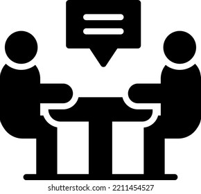 ilustración de Vector de reunión sobre un fondo transparente. Símbolos de calidad superior. Iconos vectoriales de glifos para diseño de conceptos y gráficos. 

