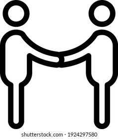 meeting vector thin line icon