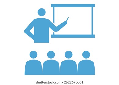 Meeting web icon set in line style. Conference, team, brainstorm, seminar, interview, collection. Board room members sitting around a table icon. meeting room icon. Design eps 10