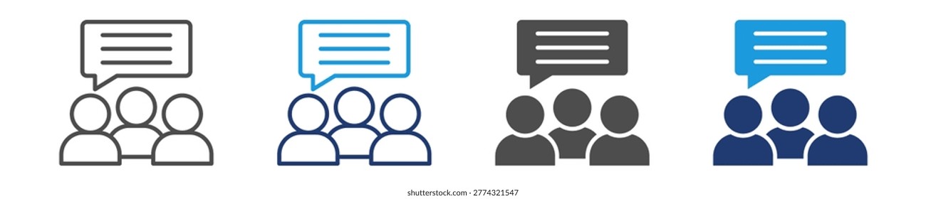 meetups icon set multiple style