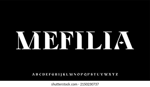 MEFILIA the luxury and elegant font glamour style