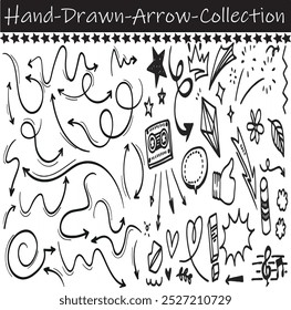 Mega Arrows big black set Cursor. Modern simple illustration vector eps 10 Outline  in Hand-drawn style Pointer point shape silhouette isolated on white background set collection  icon Cursor.1