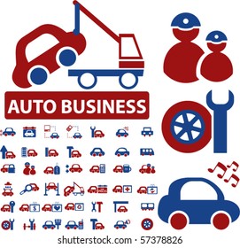 megaseñales de autonegocios. vector