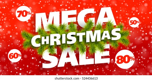 Mega Christmas Sale Banner