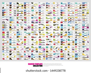 Mega collection of 300 abtract banners.modern template design for web