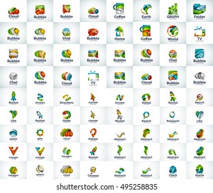 Mega colección de conceptos abstractos de diseño del logo de la compañía