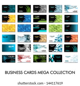 Mega collection abstract professional  business cards