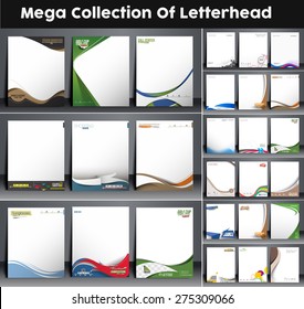 Mega Collection of Business Style Corporate Identity Leterhead Template. 