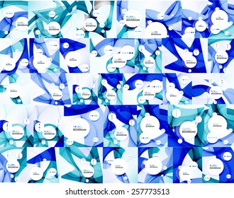 Mega colección de plantillas de fondo coloridas abstractas de ondas