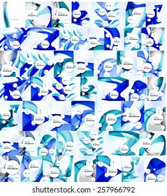 Mega colección de plantillas de fondo coloridas abstractas de ondas
