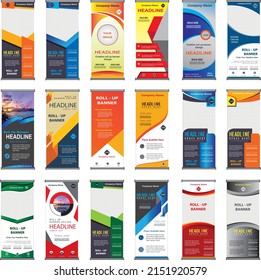 Mega Collection Of Creative Modern Roll Up Banner.