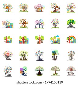 Mega collection of education logo template