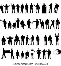 MEGA COLLECTION OF FORTY BUSINESS MAN SILHOUETTE 2