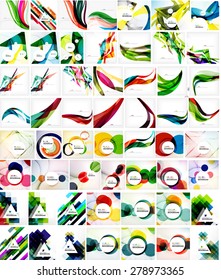 Mega colección de fondos abstractos geométricos.Diseño futurista moderno. Universal para presentaciones, portadas web o de aplicaciones, plantillas de impresión