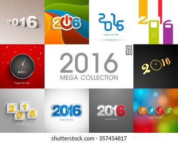 Mega collection of happy new year,2016.