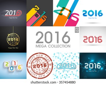 Mega collection of happy new year,2016.