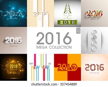 Mega collection of happy new year,2016.
