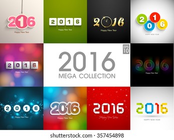 Mega collection of happy new year,2016.