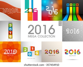 Mega collection of happy new year,2016.