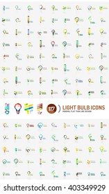 Mega collection of light bulb logos