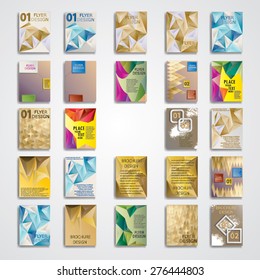 Mega Collection of Modern Flyer Templates. Brochure  Vector Illustration. 